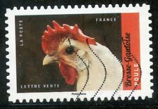 STAMP / TIMBRE FRANCE OBLITERE AUTOADHESIF FAUNE / N° 1397 POULE BRESSE GAULOISE