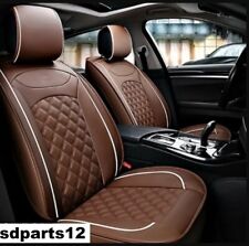 Housses de Siège Avant Deluxe en Cuir PU Marron Pour Renault Clio Captur Megane