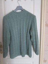 Pull hiver femme tricoté main en laine