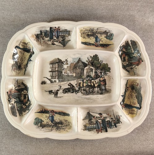 Beau plat compartiment - plat, a
