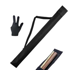 Sac de Queue de Billard Livré avec 1 gant noirPool Cue BagQueue de Billard Sa...