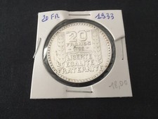 France Pièces Argent 20 francs Turin 1933