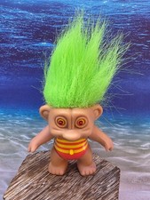 Vintage Green Hair Troll Doll