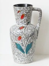 IMPORTANT VASE JARRE PICHET GEANT FLEURS W.GERM. 1960 1970 VINTAGE POP 60's 70's