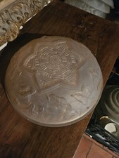 Coupe Art Deco lustre en verre