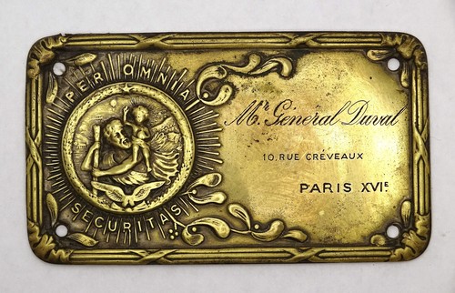 Rare plaque véhicule - plaque, de