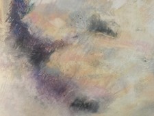 Très Belle Peinture Gouache Sur Papier Abstrait abstraction 1980 A Identifier