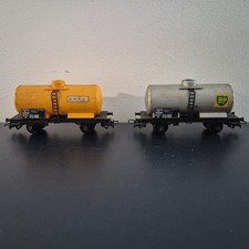 2x Jouef HO Wagon Citerne Train Marchandise Vintage Modelisme Ferroviaire