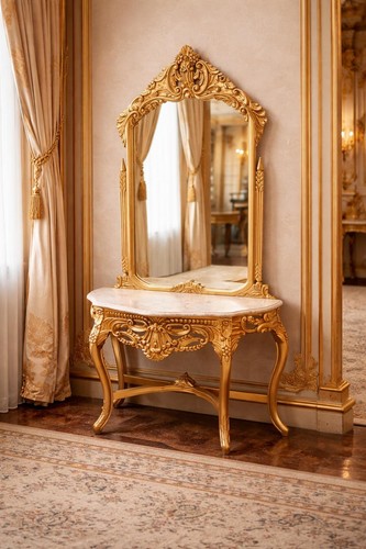 Imposante console style louis - style,