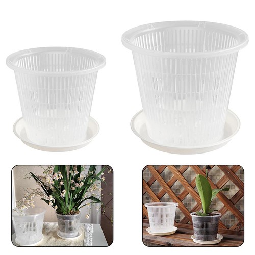Pot fleurs transparent - de,