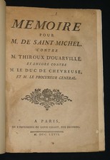 Mémoire pour M. de