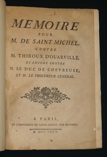 Mémoire pour de - m.,
