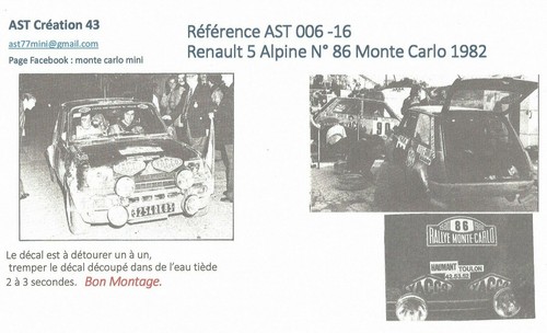 Decalc decal calca1 - calca1, renault
