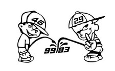  1 Stickers VR46, valentino Rossi ( 38 ), Yamaha, 46