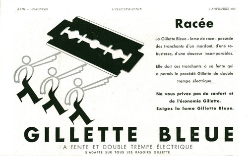 Publicité ancienne lame