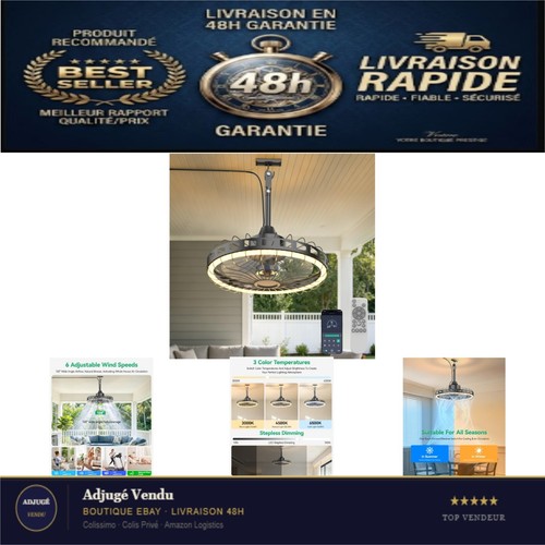 Ventilateur plafond avec - ventilateur,