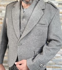 Homme Gris Laine Argile Kilt