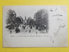 cpa PARIS en 1900  Transport