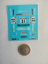 DECALCOMANIE DECALS RENAULT 5 TURBO GR B TOUR DE CORSE 1986 1/43