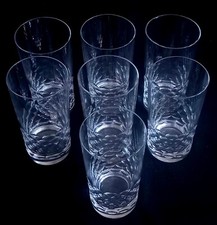 7 VERRES A ORANGADE EN CRISTAL