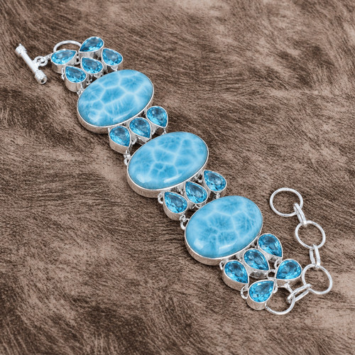 Larimar blue topaz 925 - larimar,,