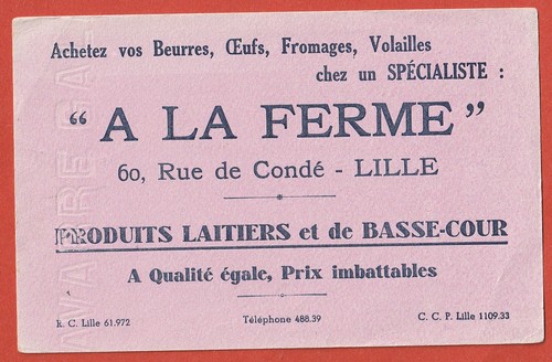 Buvard ferme lille - la,