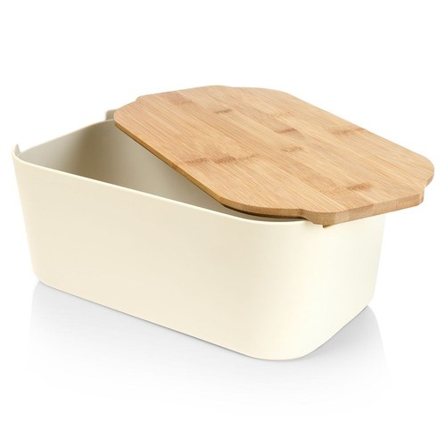Boîte pain bois crème - boîte,