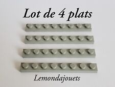 LEGO 3460 Lot 4x Plats 1x8 Old
