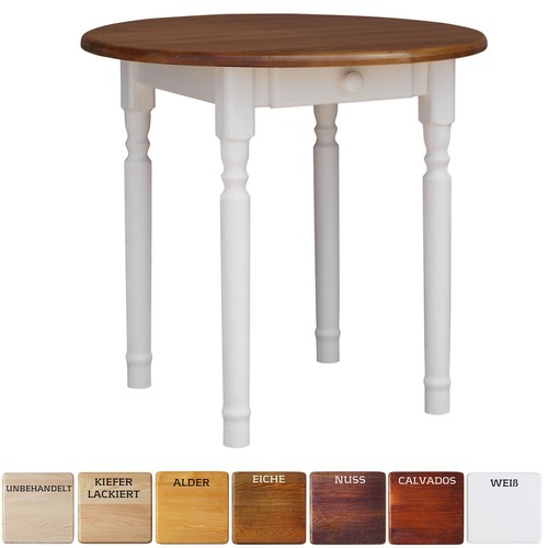 Neuf table ronde pin - neuf, en