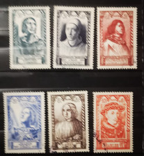 timbre FRANCE 1946  N°765 au N°770 Série CÉLÉBRITÉS  oblitérés