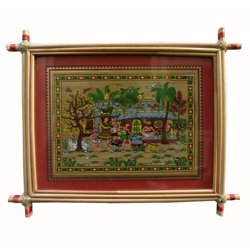 Tableau peinture art tribus - tableau,