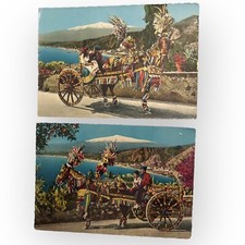 2 x cartes postales Sicile -