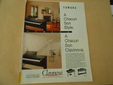 Publicité 1993 Advertising  Clavinova Yamaha a chaquun son style