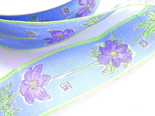 Ruban fleuriste bleu - :,