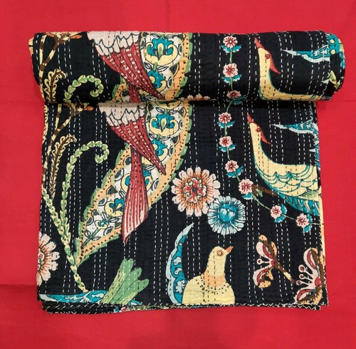 Couvre lit kantha - couvre-lit, imprimé