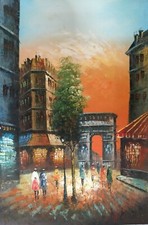 Original Oil Painting City 24