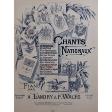 LANDRY Albert Chant populaire Américain Piano ca1880