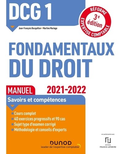 Dcg fondamentaux droit - droit,