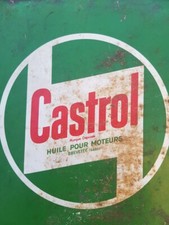 Bidon huile tole  Vintage Castrol 