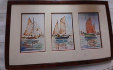 Tableau aquarelles marines - tableau,