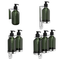 Porte-bouteille pompe mural efficace pour shampoing et savons liquides