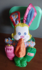 B16G / vintage doudou peluche lapin carotte PLAYSKOOL ancien