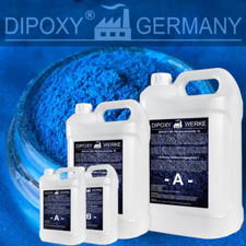 Résine Époxy + Effekt-Pigment-Blau 04 Résine à Couler Epoxy Table Sol Bleu