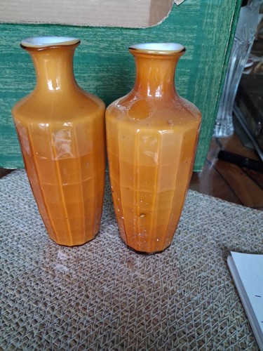 Paire vases soliflores art - paire,
