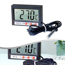 Thermomètre électronique en acier inoxydable pour aquariums et réfrigérateur