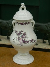 Longwy Urn Covered Pot in
