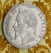 5 francs NAPOLEON III  1870 A