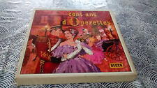 Coffret de 10 vinyles  33Tours  "CENT ANS D'OPERETTES"  de 1966