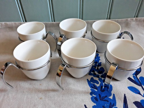 Lot tasses blanches - de,