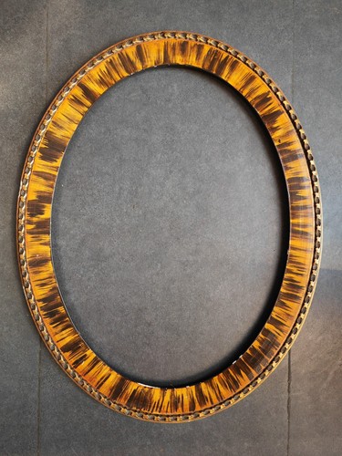 Cadre ovale vintage bois - vintage,